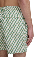 Geometric Swim Shorts - Sage