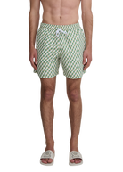 Geometric Swim Shorts - Sage