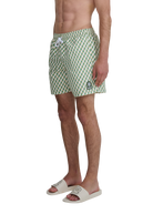 Geometric Swim Shorts - Sage