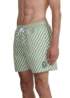 Geometric Swim Shorts - Sage