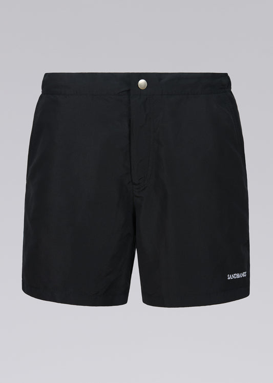 Sandbanks Side Stripe Swim Short - Black