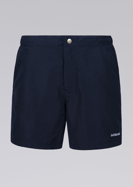 Sandbanks Side Stripe Swim Short - Navy