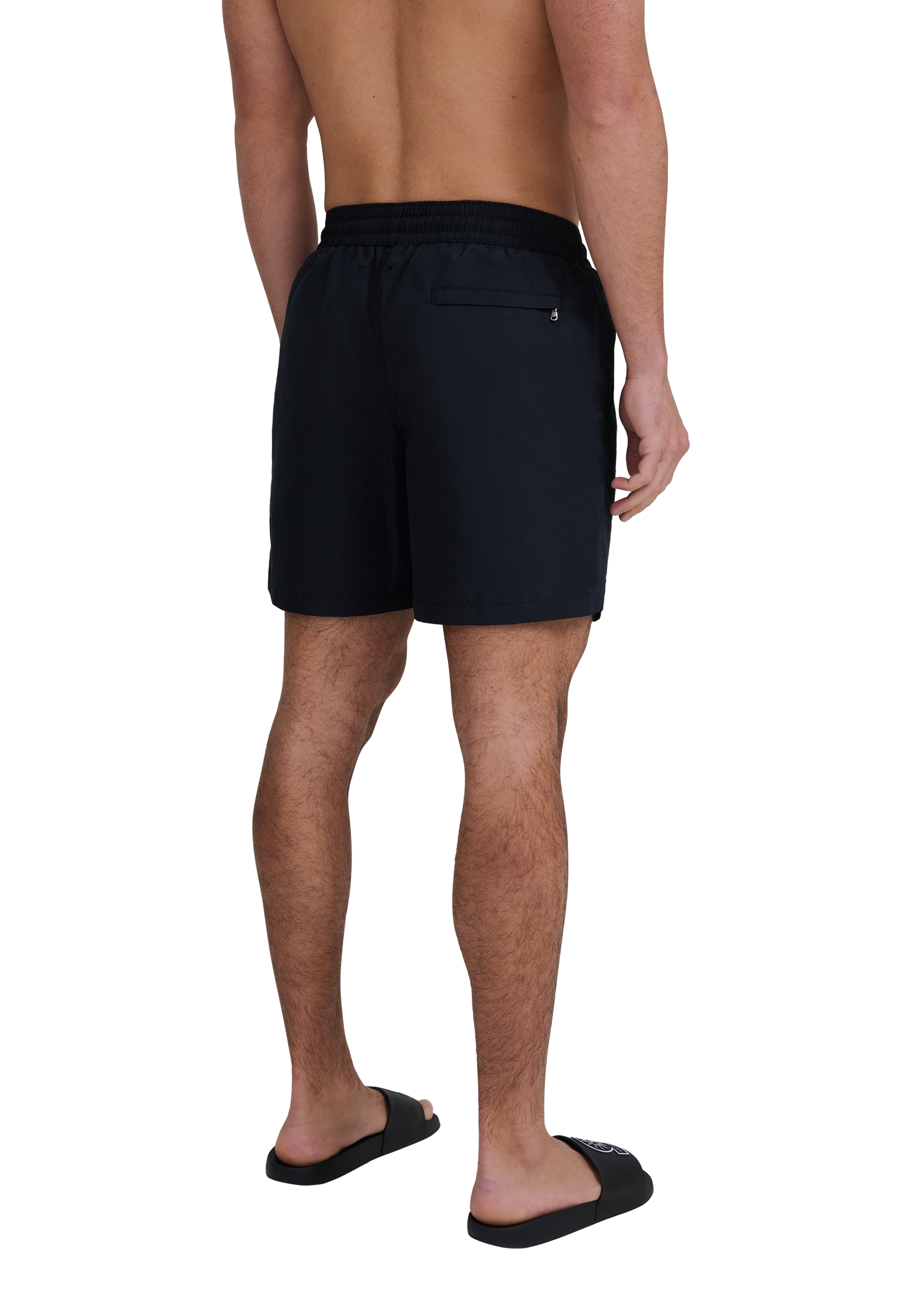 Classic Badge Logo Swim Shorts - Black