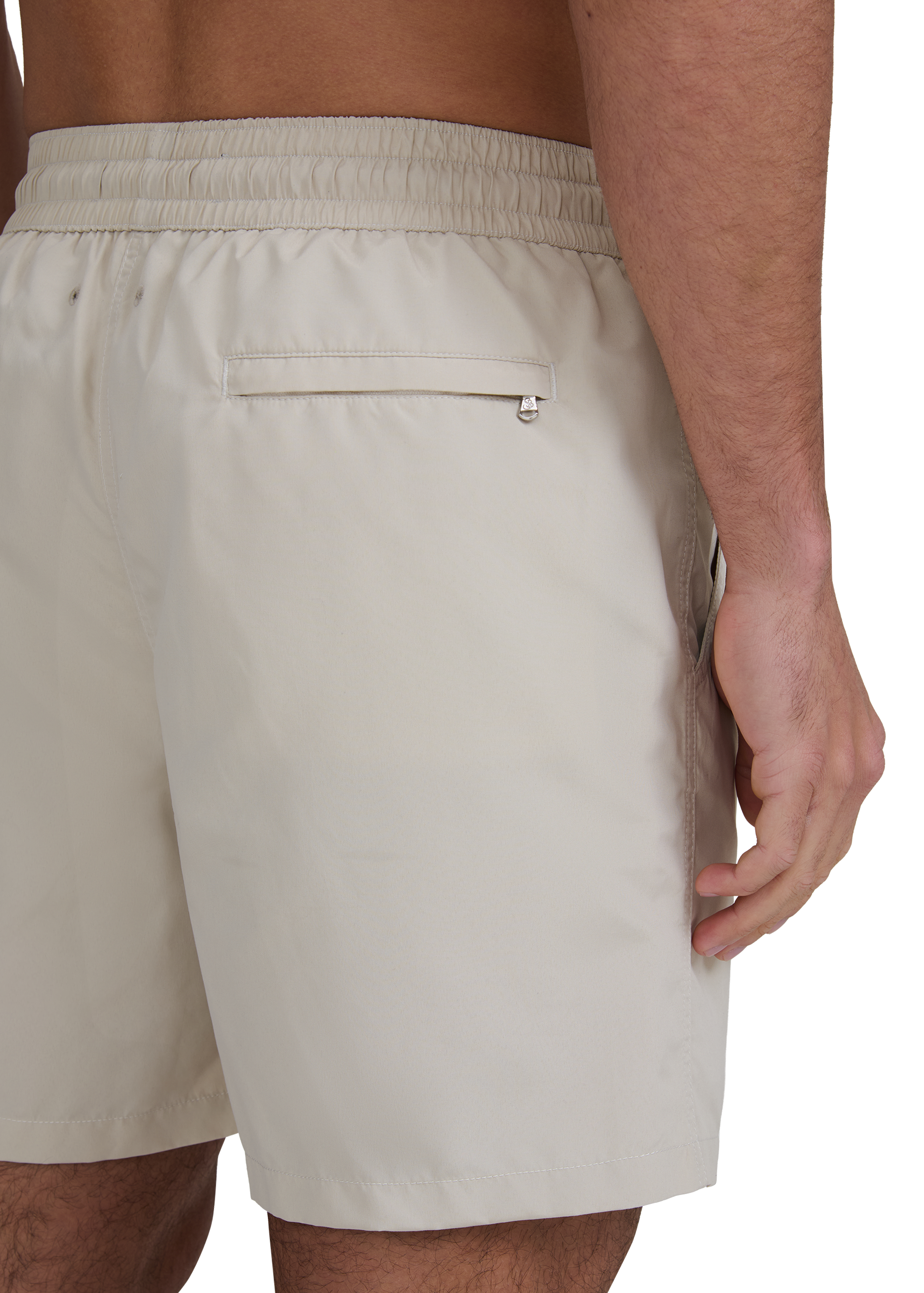 Classic Badge Logo Swim Shorts - Stone
