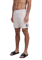 Wide Stripe Swim Short - Sand