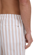 Wide Stripe Swim Short - Sand