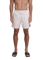 Wide Stripe Swim Short - Sand