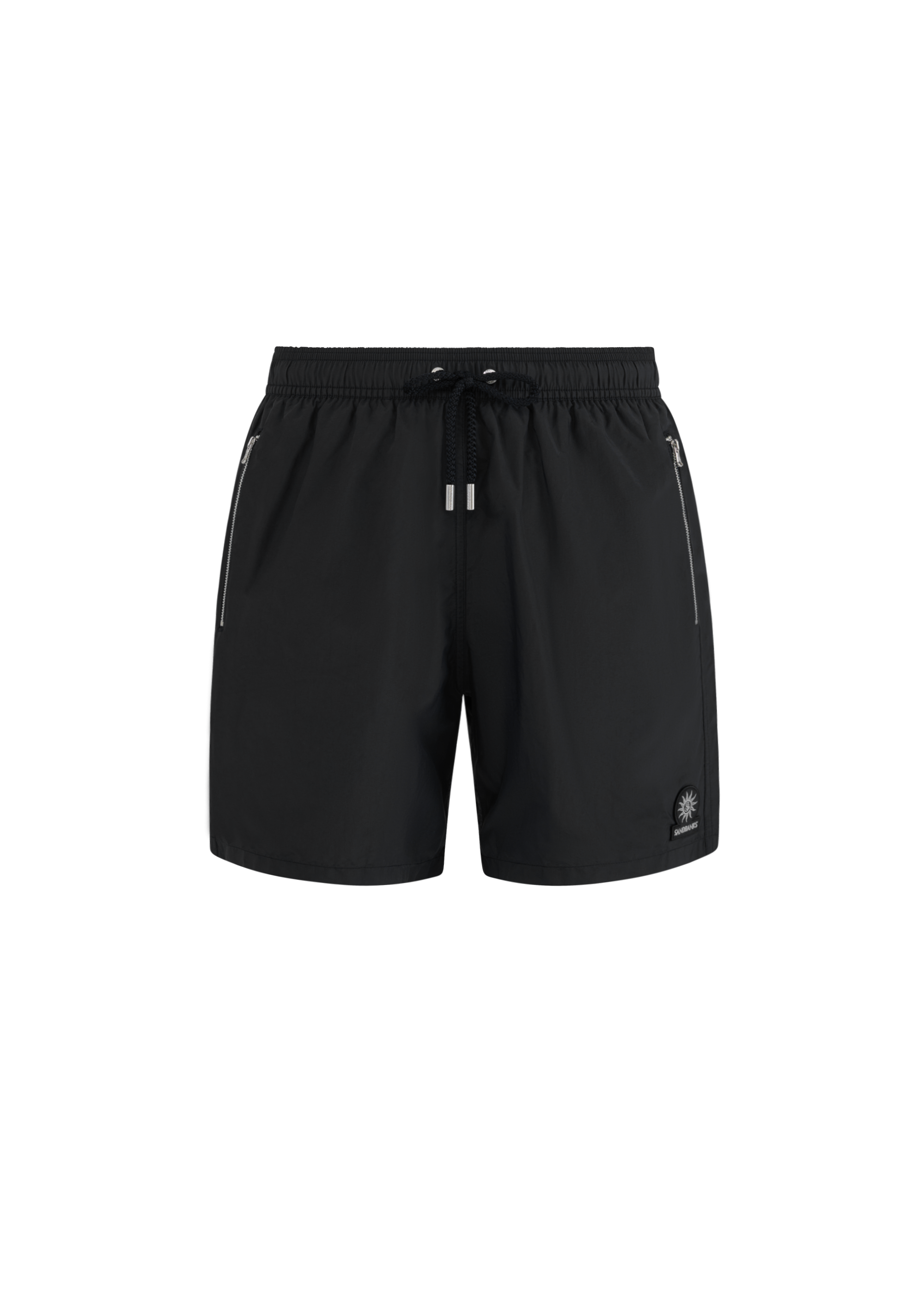 Nylon Zip Swim Short - Black