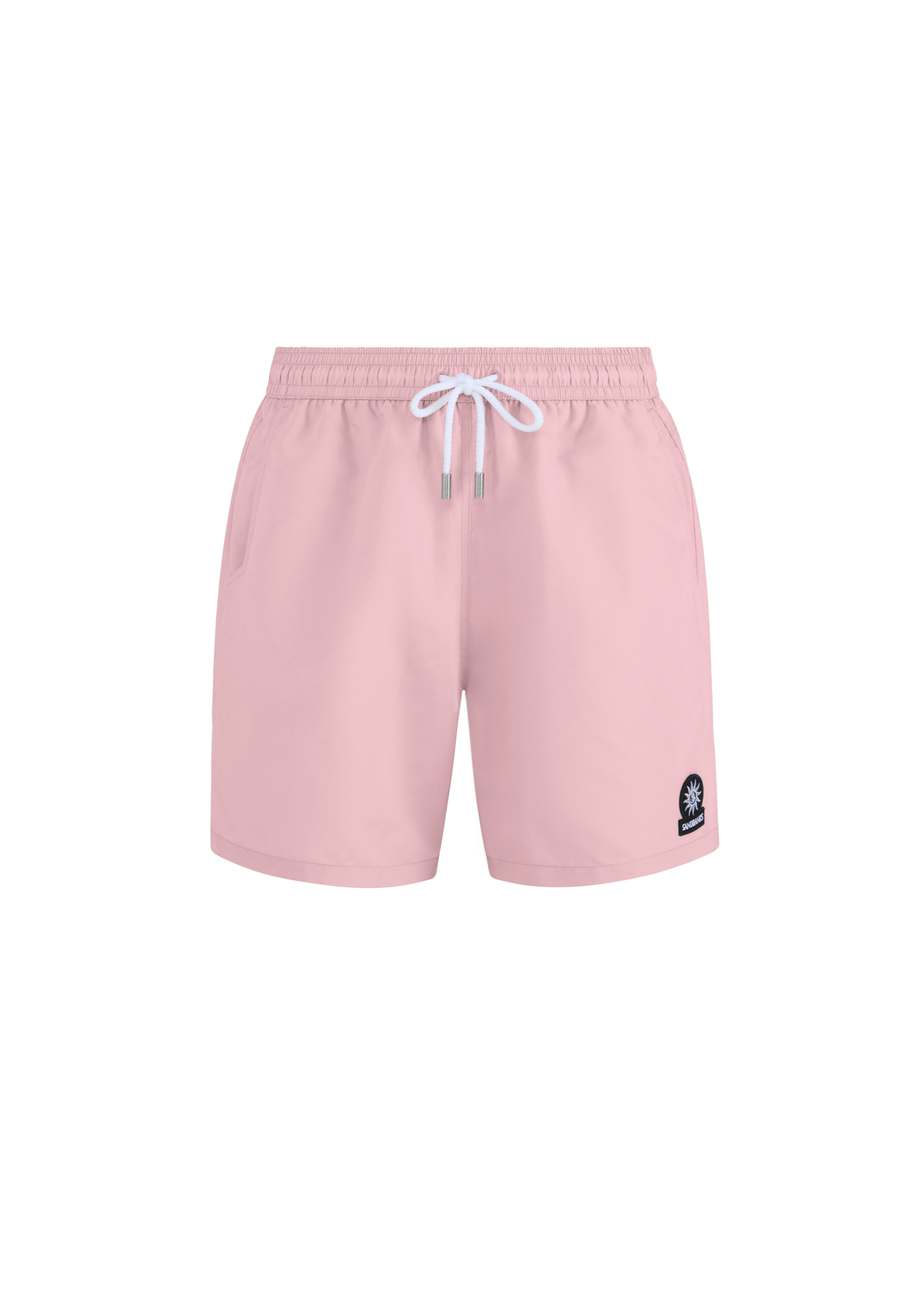 Classic Badge Logo Swim Shorts - Dusty Pink