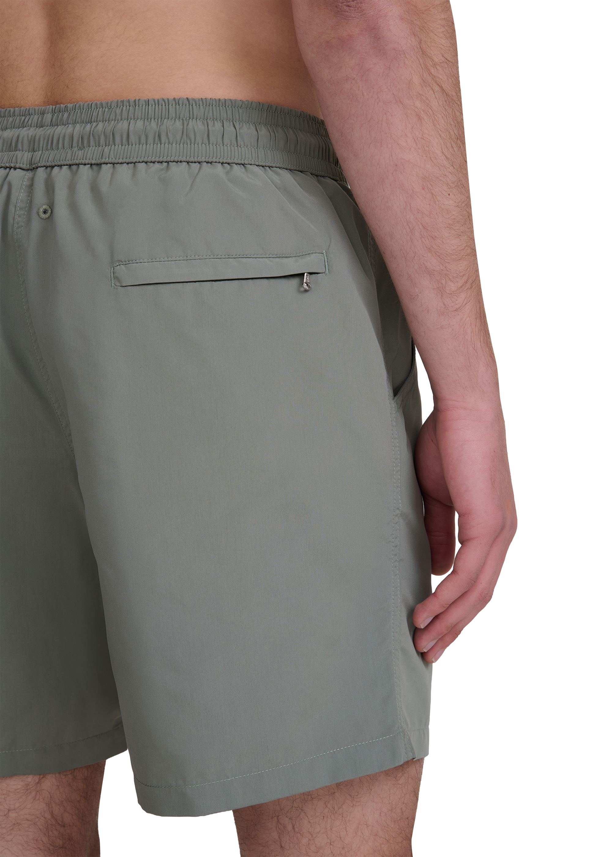 Classic Badge Logo Swim Shorts - Army