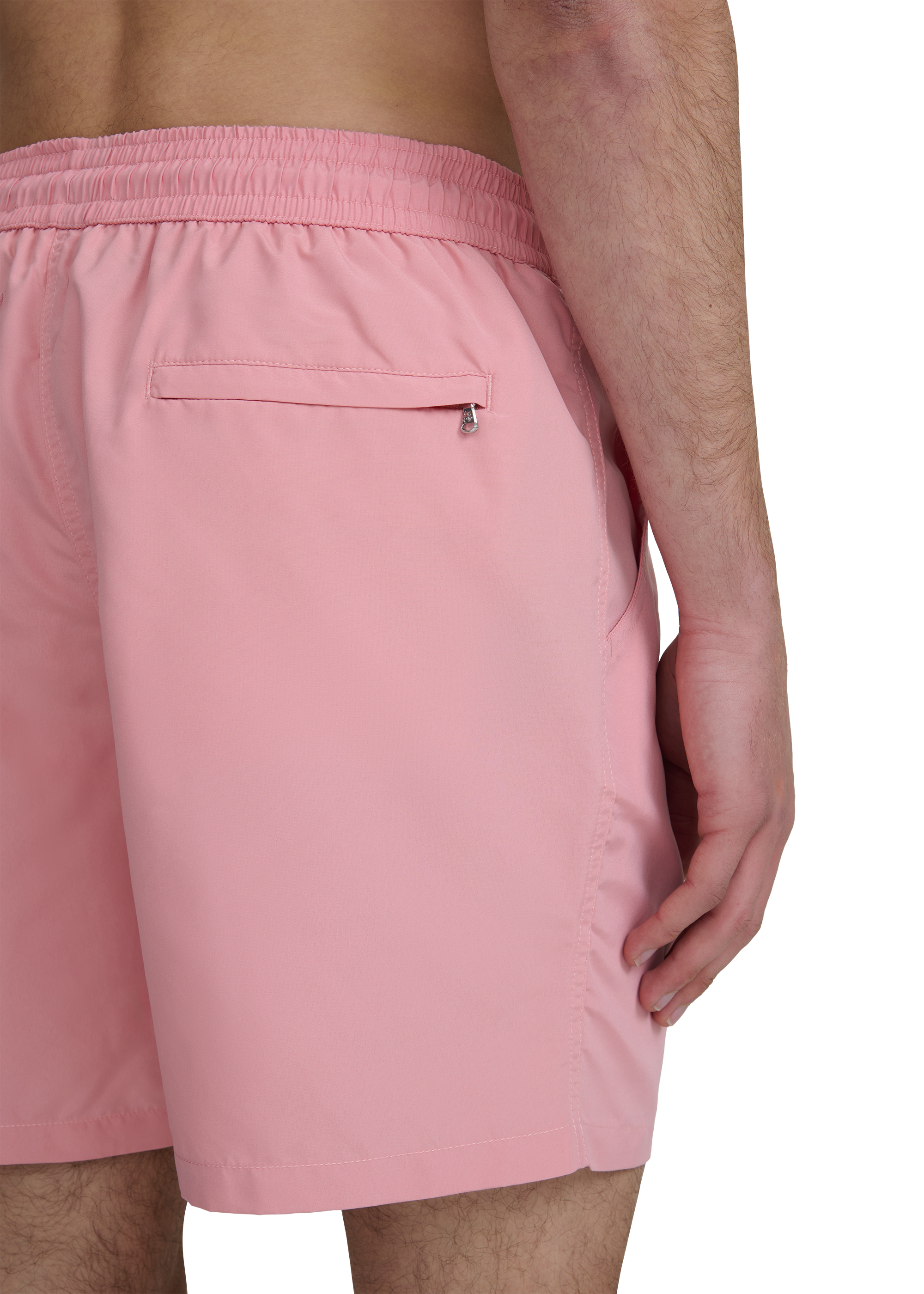 Classic Badge Logo Swim Shorts - Dusty Pink