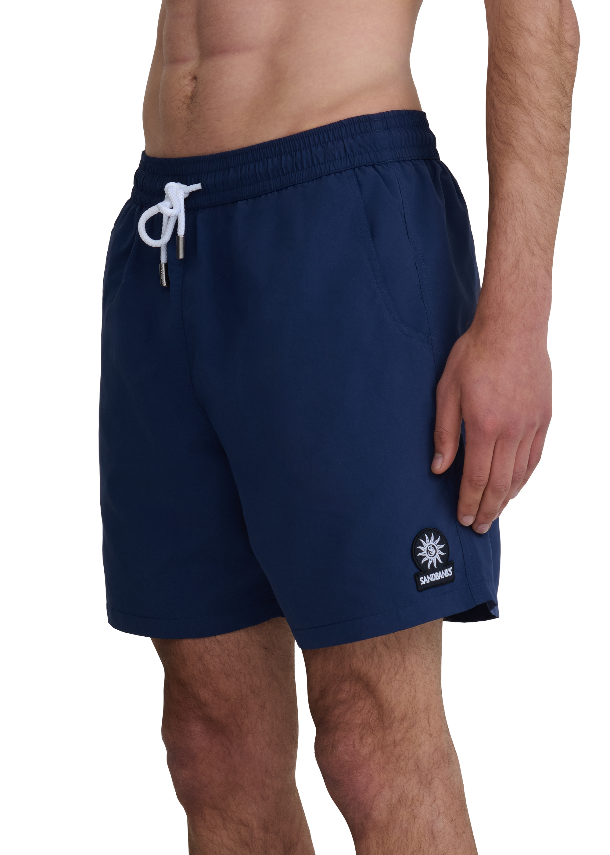 Classic Badge Logo Swim Shorts - Navy