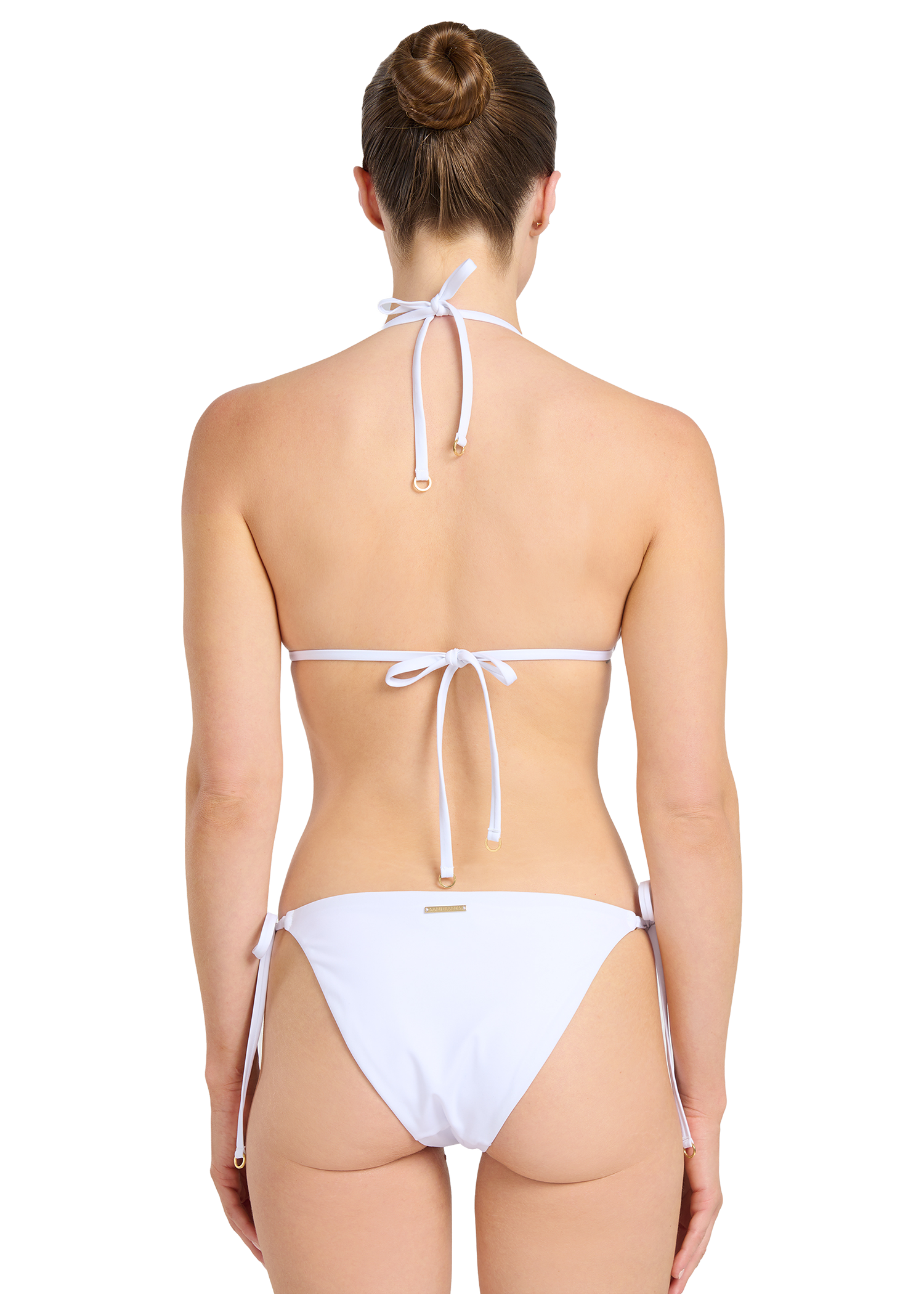 Sandbanks Triangle Bikini Top - White