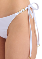 Sandbanks Tie Side Bikini Bottom - White
