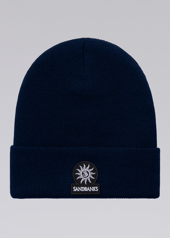 Sandbanks Merino Wool Beanie - Navy