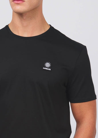 Sandbanks Badge Logo T-Shirt - Black - Sandbanks