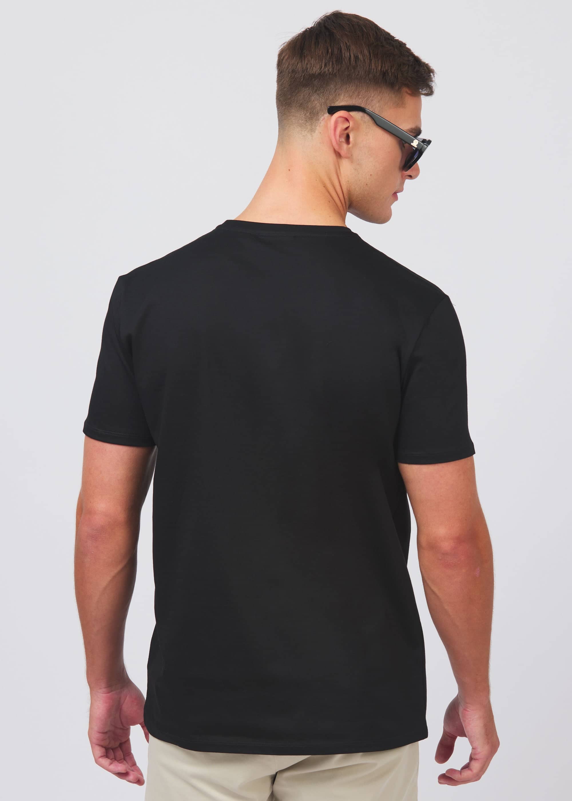 Sandbanks Badge Logo T-Shirt - Black - Sandbanks