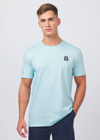 Sandbanks Badge Logo T-Shirt - Crystal Blue - Sandbanks