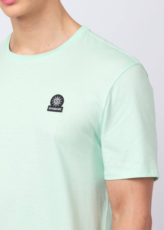 Sandbanks Badge Logo T-Shirt - Mint - Sandbanks