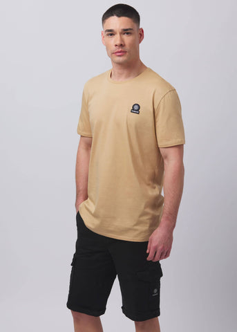 Sandbanks Badge Logo T-Shirt - Sand - Sandbanks