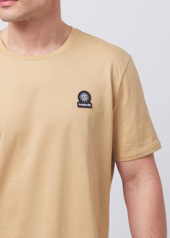 Sandbanks Badge Logo T-Shirt - Sand - Sandbanks