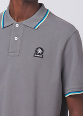 Sandbanks Badge Logo Polo Shirt - Ultimate Grey - Sandbanks