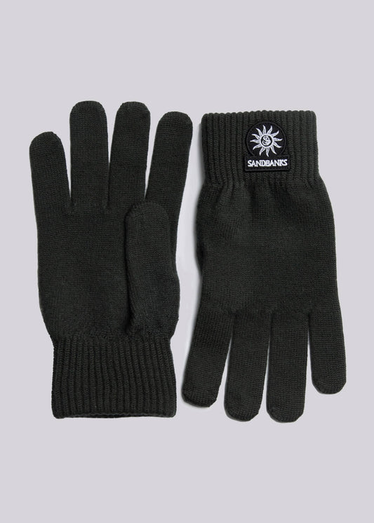 Sandbanks Badge Logo Gloves - Khaki
