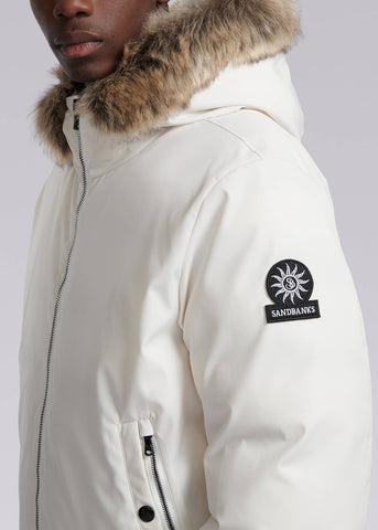 Sandbanks Shore Bomber Jacket - Off-White