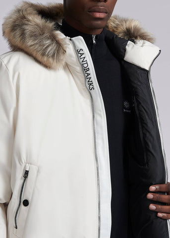 Sandbanks Shore Bomber Jacket - Off-White