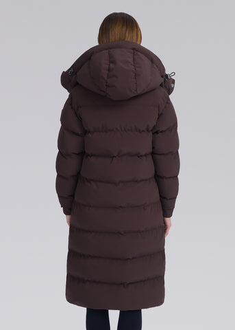 Sandbanks Haven Oversized Long Puffer - Brown