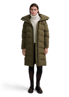 Sandbanks Haven Oversized Long Puffer - Olive