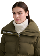Sandbanks Haven Oversized Long Puffer - Olive