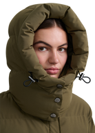 Sandbanks Haven Oversized Long Puffer - Olive