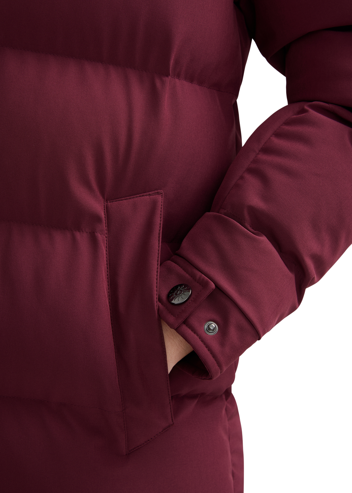 Sandbanks Haven Oversized Long Puffer - Port