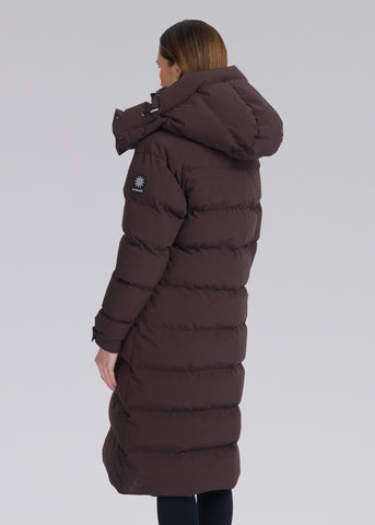 Sandbanks Haven Oversized Long Puffer - Brown