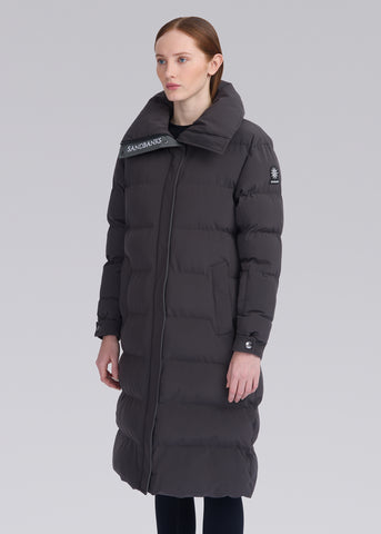 Sandbanks Haven Oversized Long Puffer - Charcoal