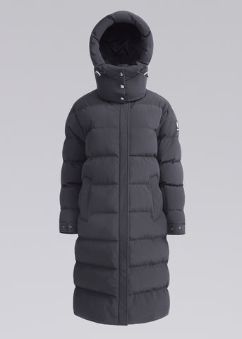 Sandbanks Haven Oversized Long Puffer - Charcoal