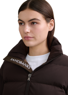 Sandbanks Belle Puffer Jacket - Brown