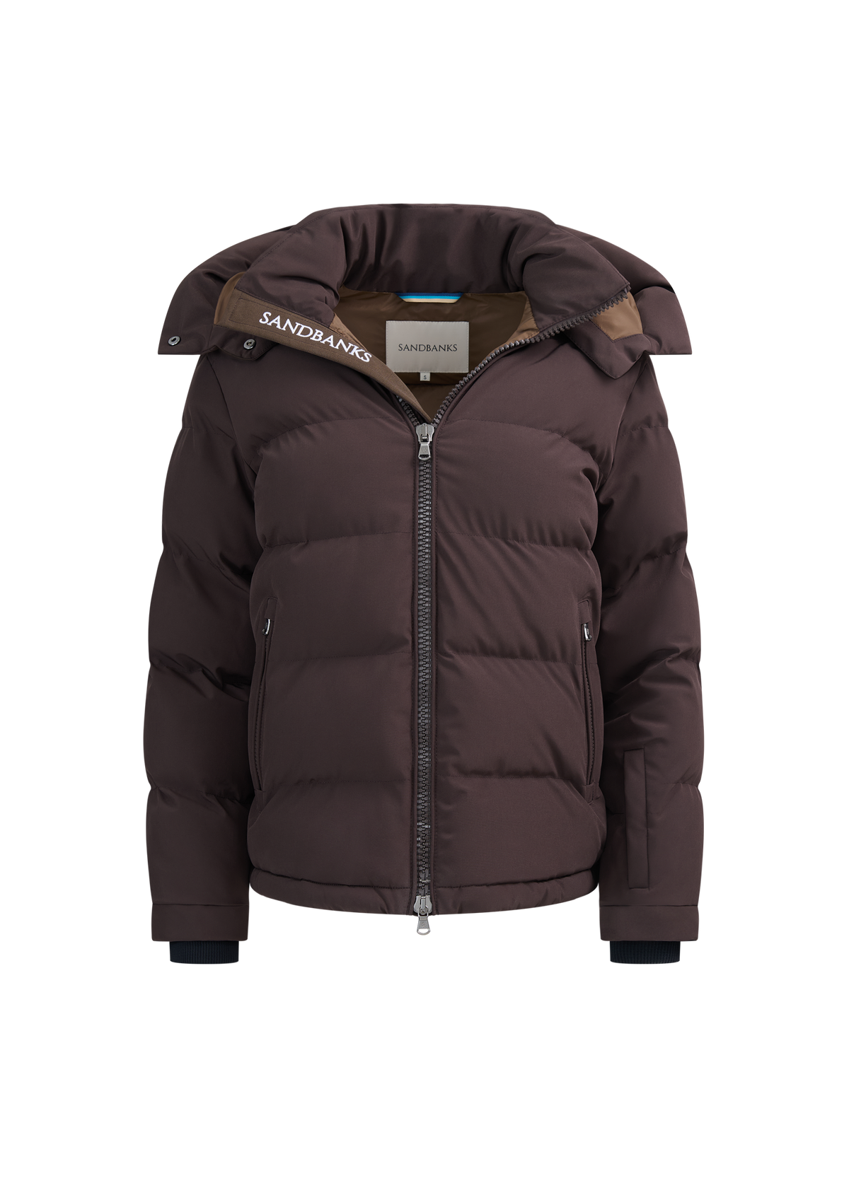 Sandbanks Belle Puffer Jacket - Brown