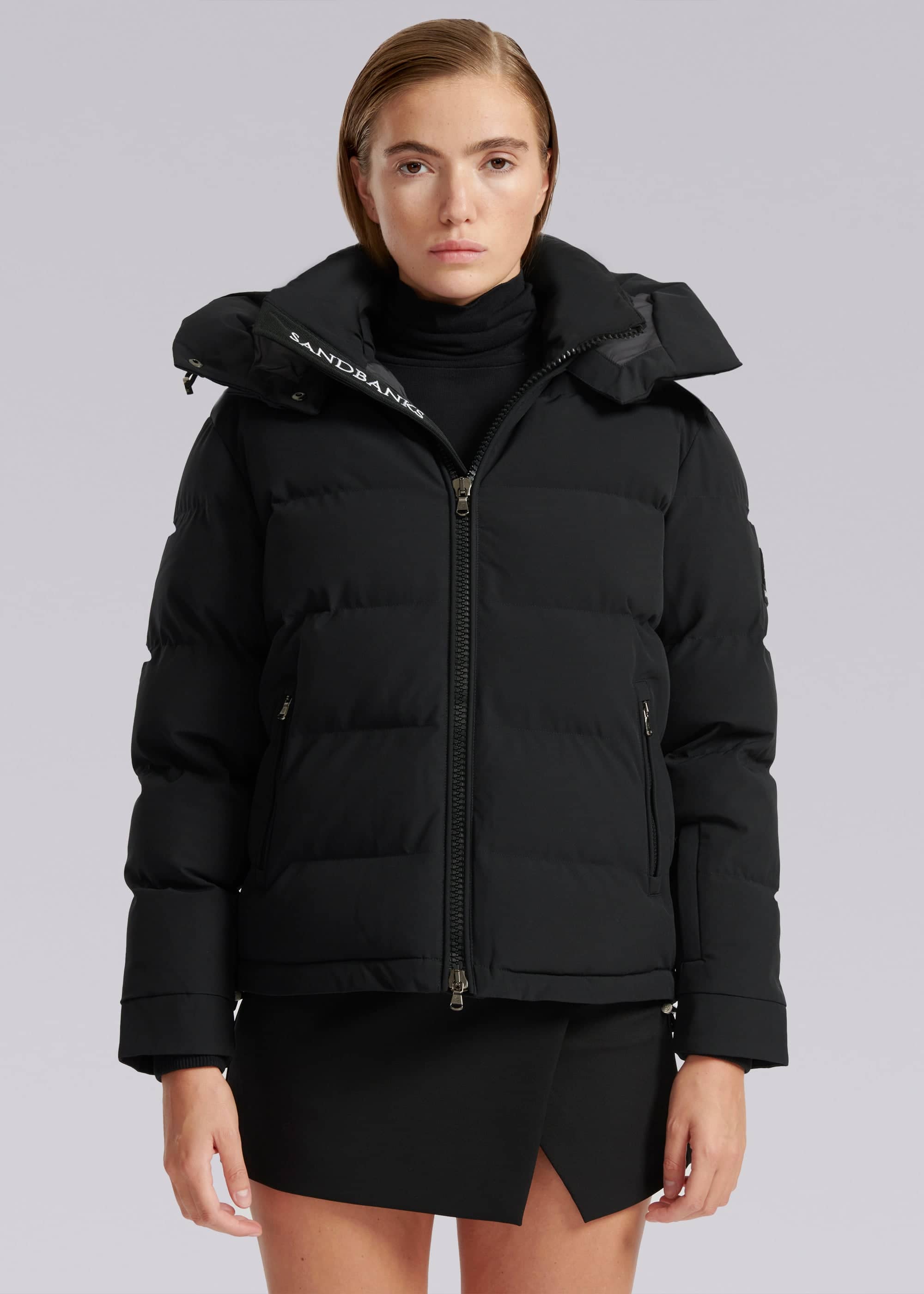 Sandbanks Belle Puffer Jacket - Black - Sandbanks