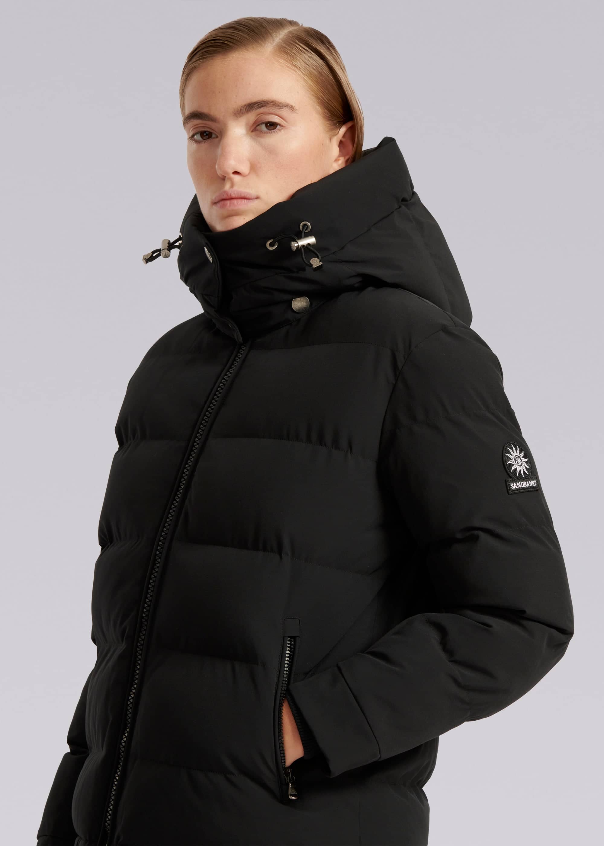 Sandbanks Belle Puffer Jacket - Black - Sandbanks