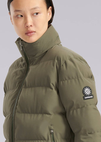 Sandbanks Belle Puffer Jacket - Khaki - Sandbanks