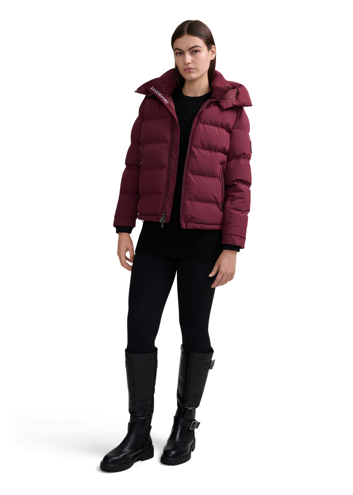 Sandbanks Belle Puffer Jacket - Port