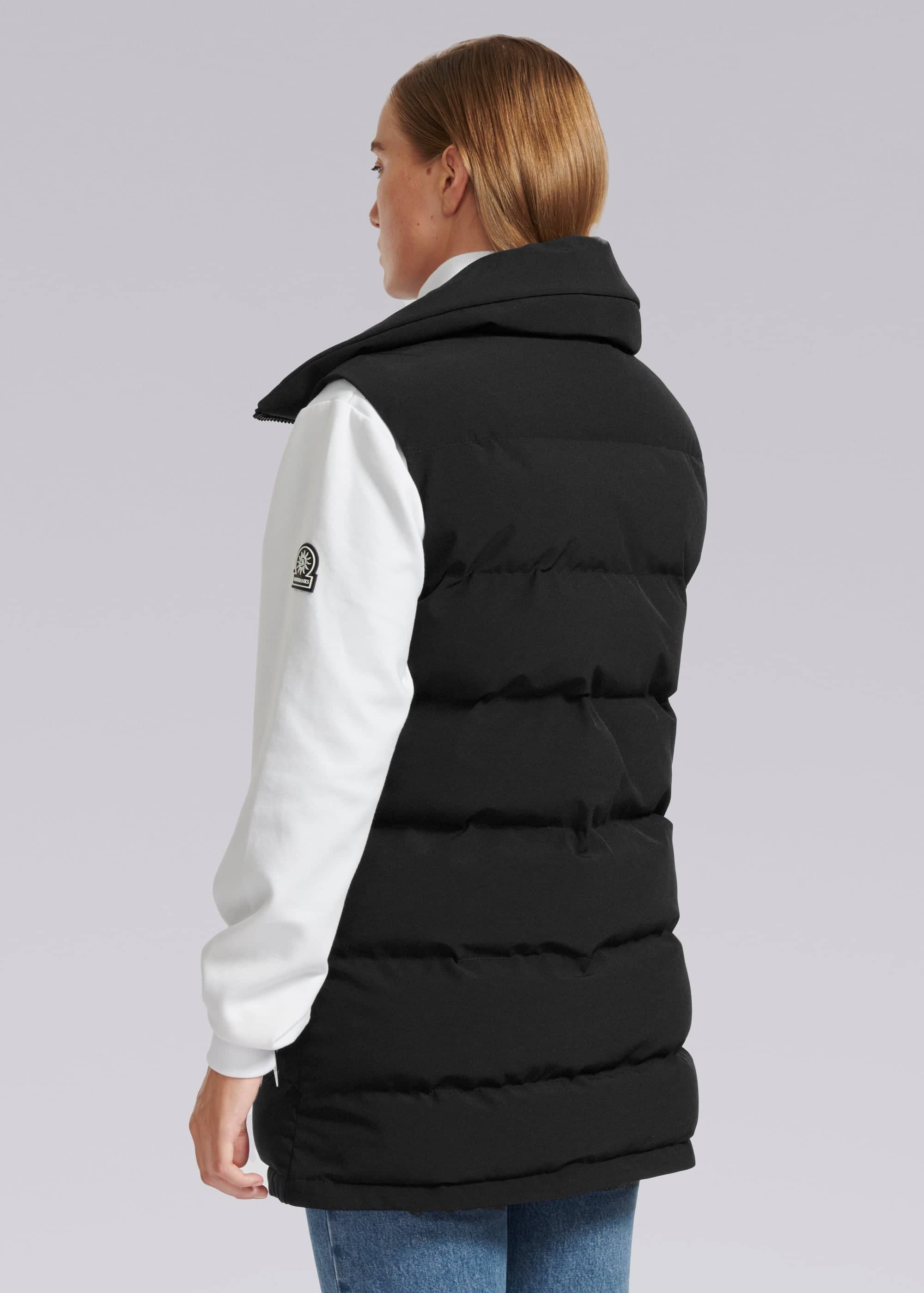 Sandbanks Lagoon Long Gilet - Black - Sandbanks