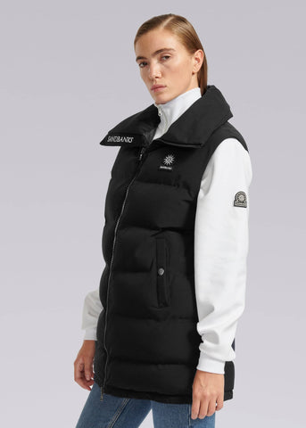 Sandbanks Lagoon Long Gilet - Black - Sandbanks