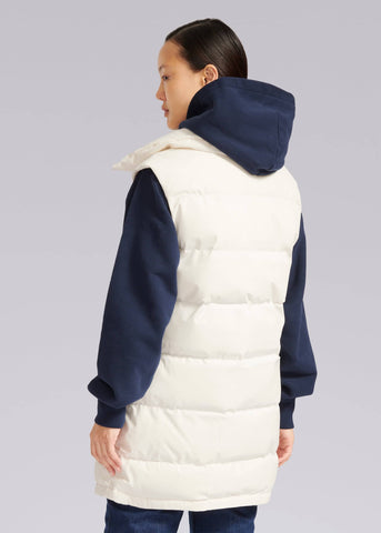 Sandbanks Lagoon Long Gilet - Off-White - Sandbanks