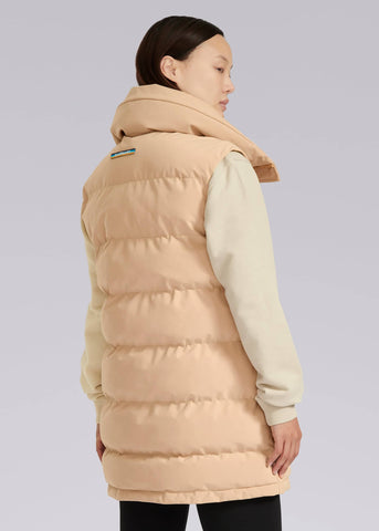 Sandbanks Lagoon Long Gilet - Taupe - Sandbanks