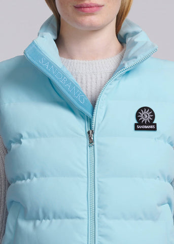 Sandbanks Marina Gilet - Crystal Blue - Sandbanks