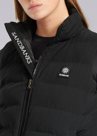 Sandbanks Marina Gilet - Black - Sandbanks