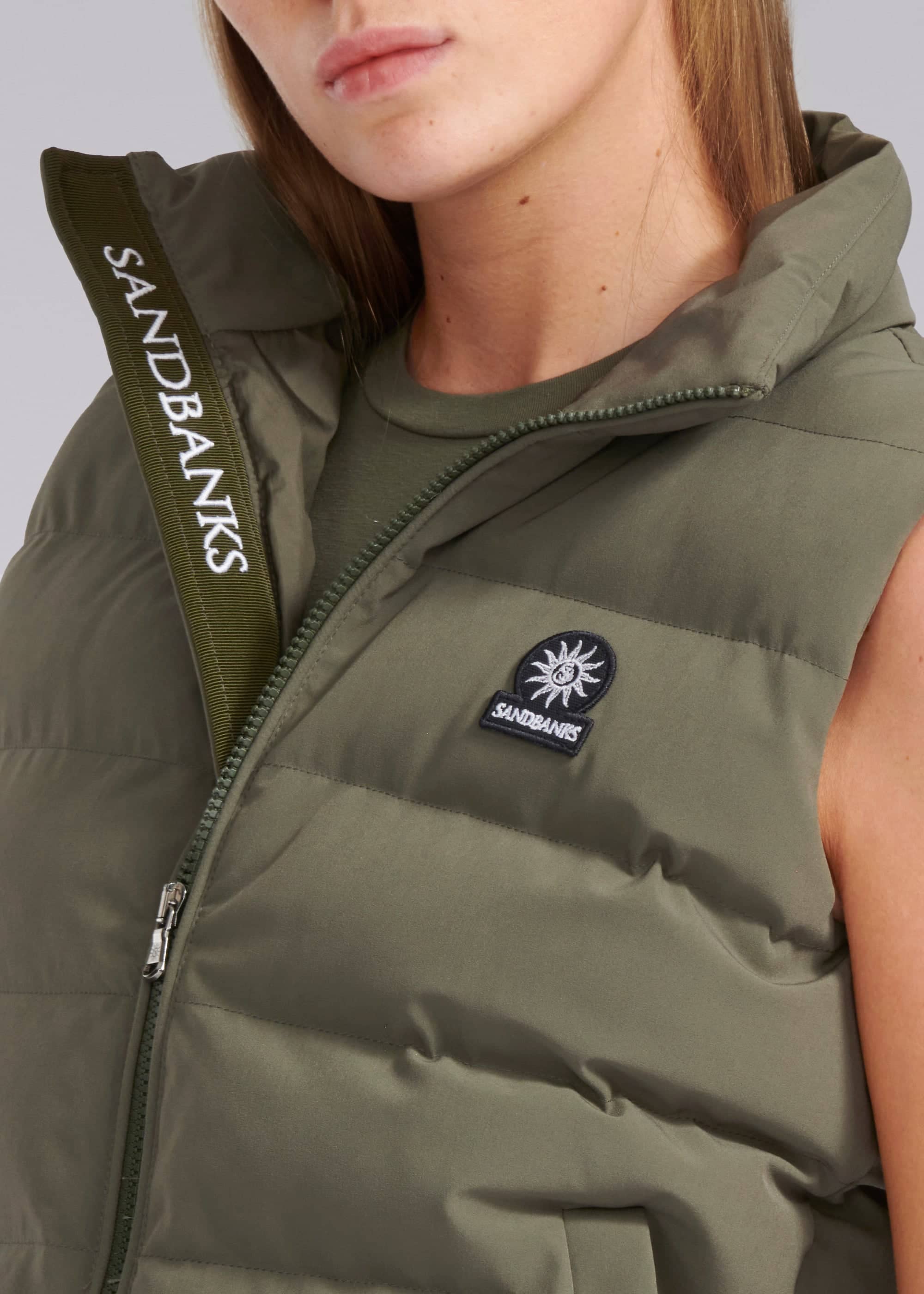 Sandbanks Marina Gilet - Khaki - Sandbanks